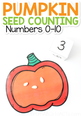 Pumpkin Seed Counting Printable