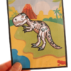 T Rex Fossil Flashlight Card
