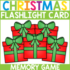 Christmas Present Flashlight Card Memory Game - From ABCs to ACTs