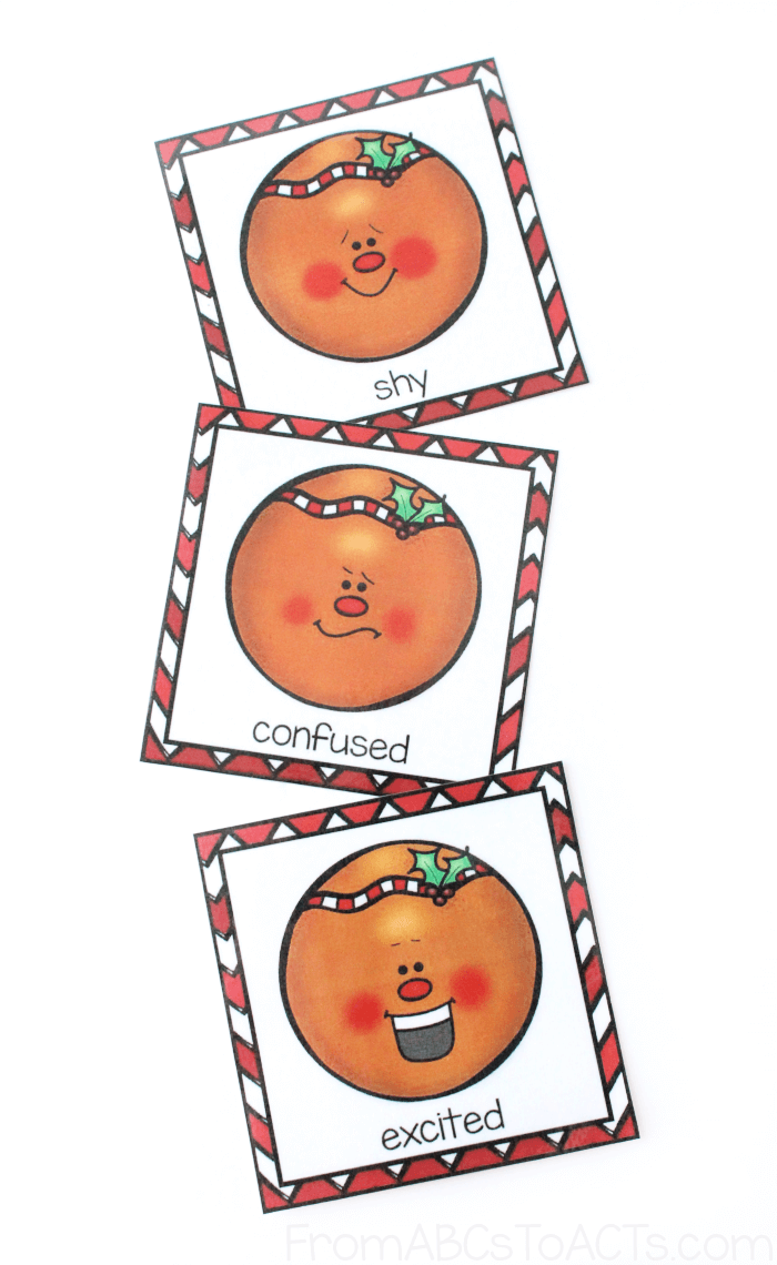 Christmas Gingerbread Emotion Matching