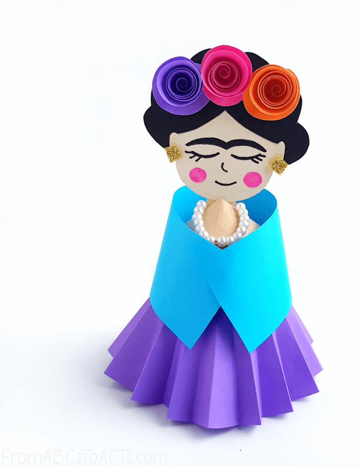 Frida Kahlo Craft Step 10