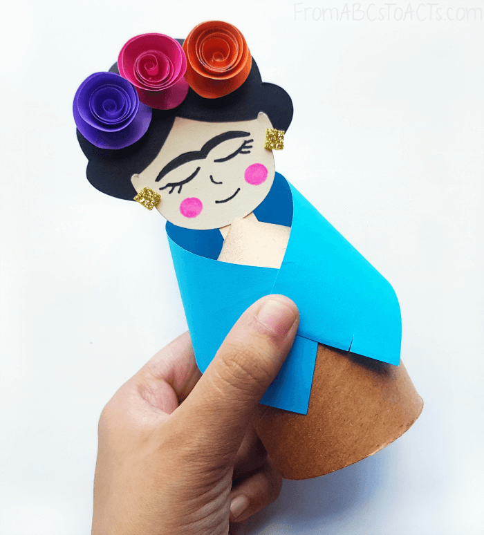Frida Kahlo Craft Step 9