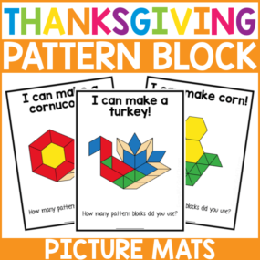 Thanksgiving Pattern Block Mats for Kids