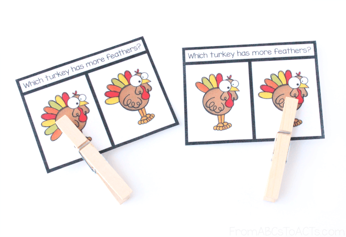 Fine Motor Feather Counting Clip Cards