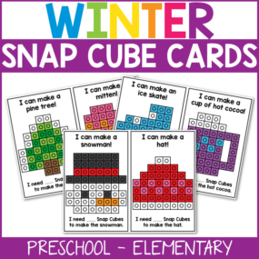 Snap Cube Winter Task Cards