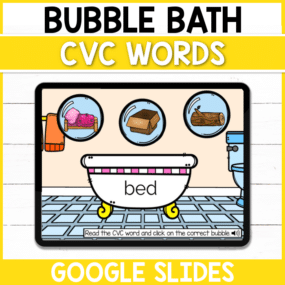 Looking for a fun way to work on those CVC words? Build them out of bubbles with this digital Google Slides activity! Perfect for early finishers in the classroom or those distance learning at home!