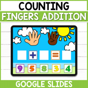 Work on counting, number recognition, and addition with this digital Google Slides activity! Perfect for early finishers in the classroom or those distance learning at home!