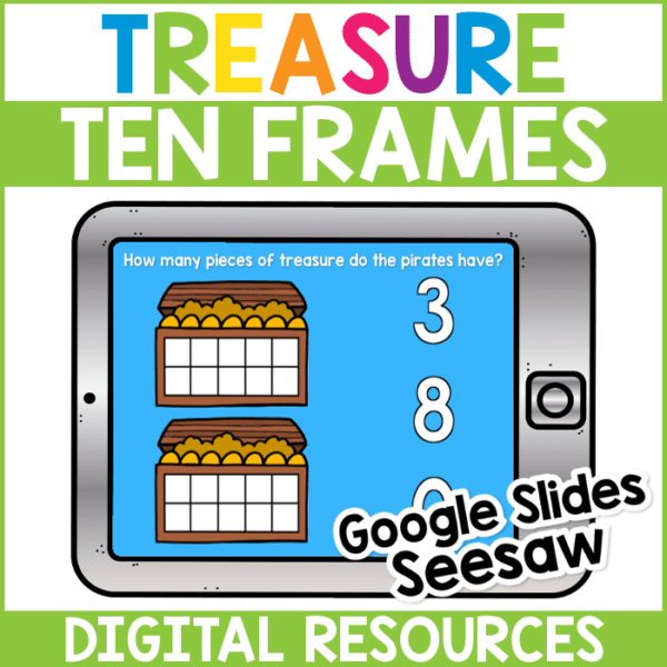 Pirate Treasure Ten Frames Digital 1