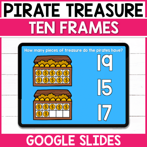 Count the coins in the pirate's treasure chest with this digital Google Slides activity! Perfect for early finishers in the classroom or for those that are distance learning at home!