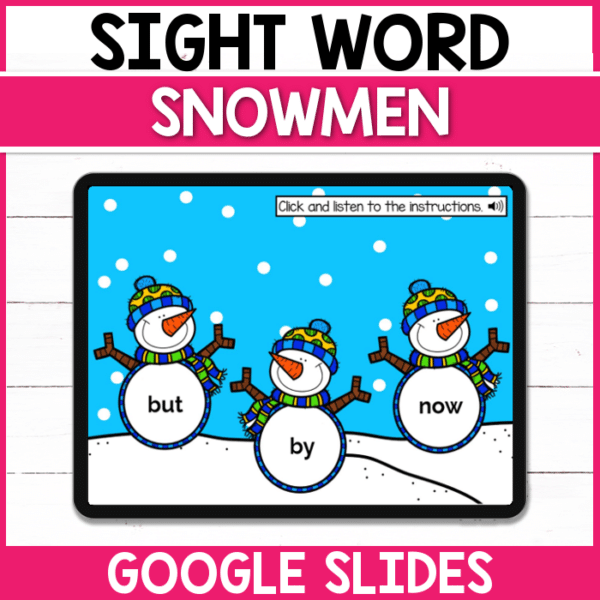 Work on sight words this winter with this digital Google Slides activity! Perfect for early finishers in the classroom and for those distance learning at home!