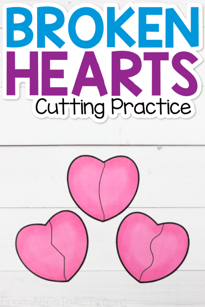 Looking for a fun way to work on scissor skills and hand-eye coordination this February?  This Valentine cutting practice activity is the perfect way to strengthen those fine motor skills!