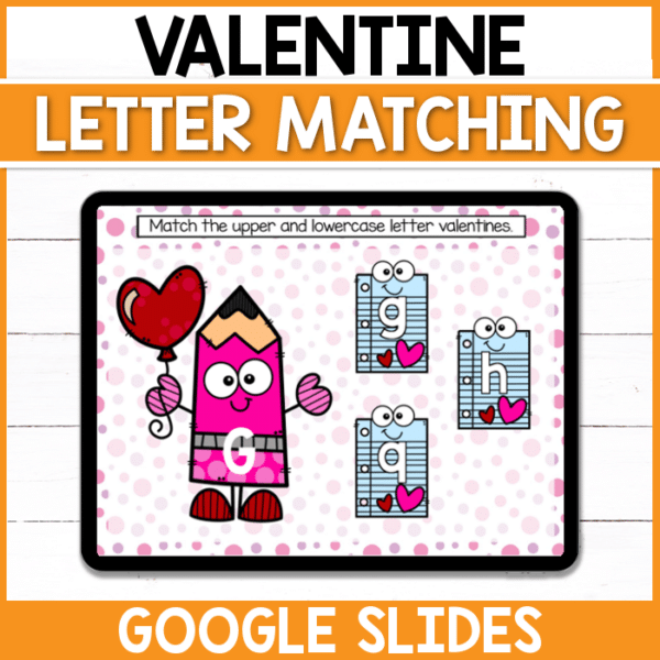Work on letter recognition this Valentine's Day with this Valentine Letter Matching digital Google Slides activity! Perfect for early finishers in the classroom or for those distance learning at home!