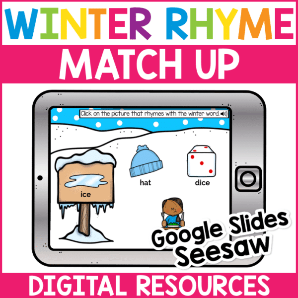 Winter Rhyming Match Up Digital 1