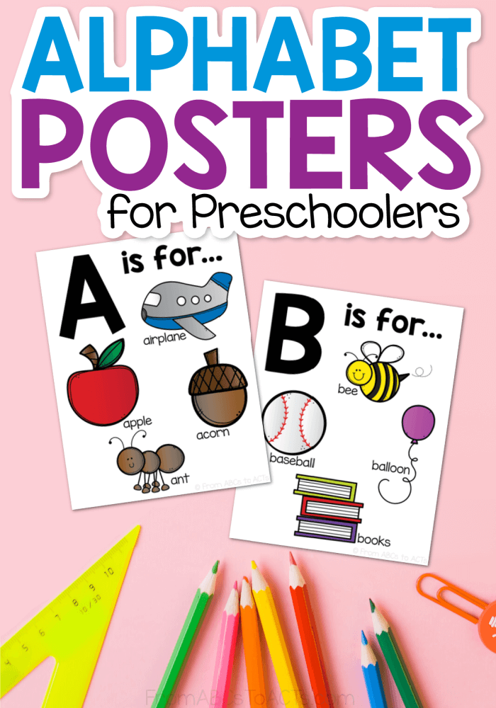 Alphabet Posters for Preschoolers