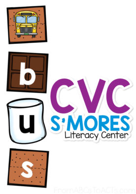 CVC SMores Literacy Center for Kinders