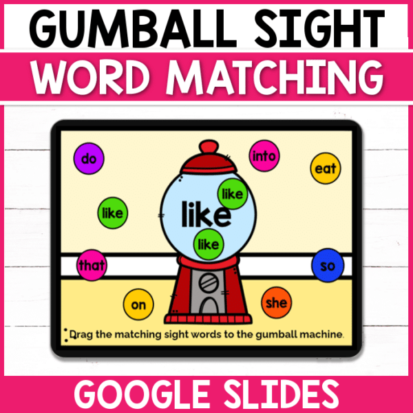 Looking for some seriously sweet sight word practice? Work on 30 different sight words from the Dolch primer list with this digital Google Slides activity! Perfect for early finishers in the classroom and those distance learning at home as well!