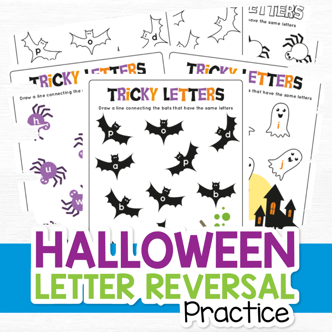 Halloween Letter Reversal Practice
