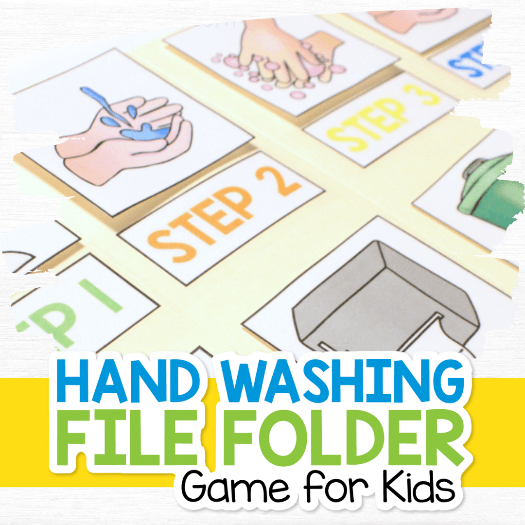 Hand Washing File Folder Game 1