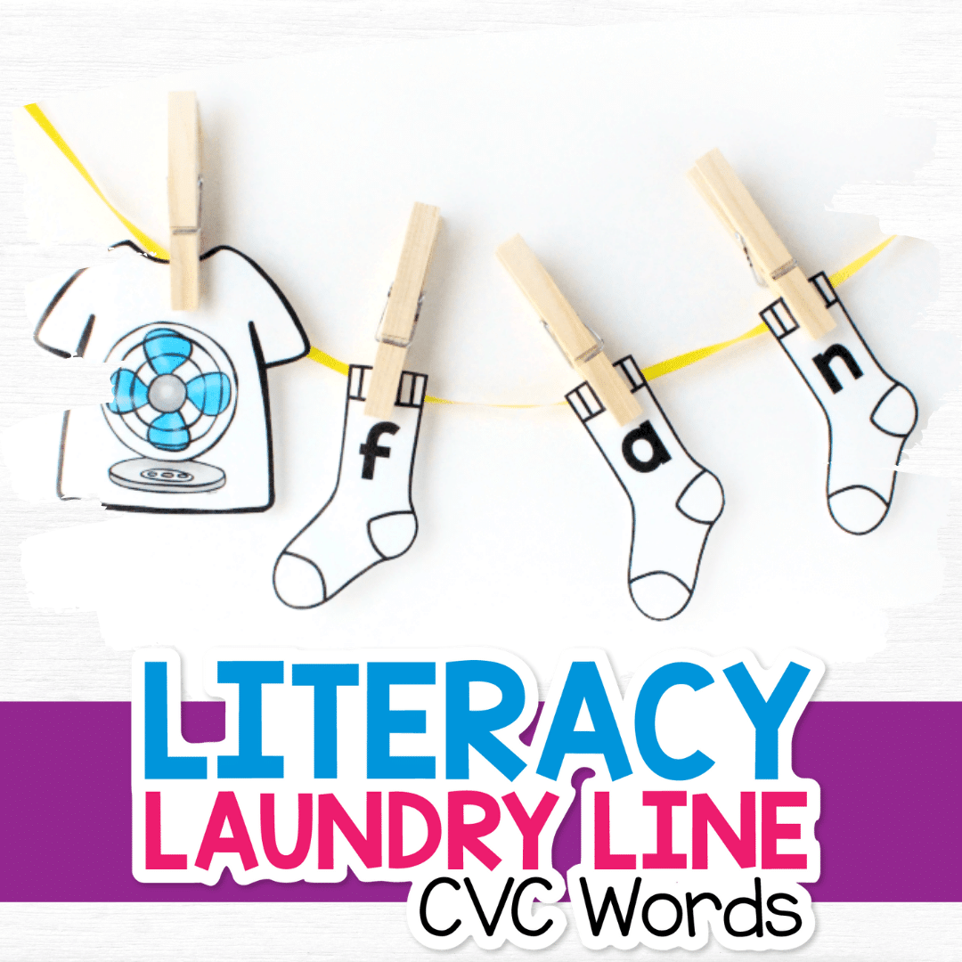Literacy Laundry Line CVC Words