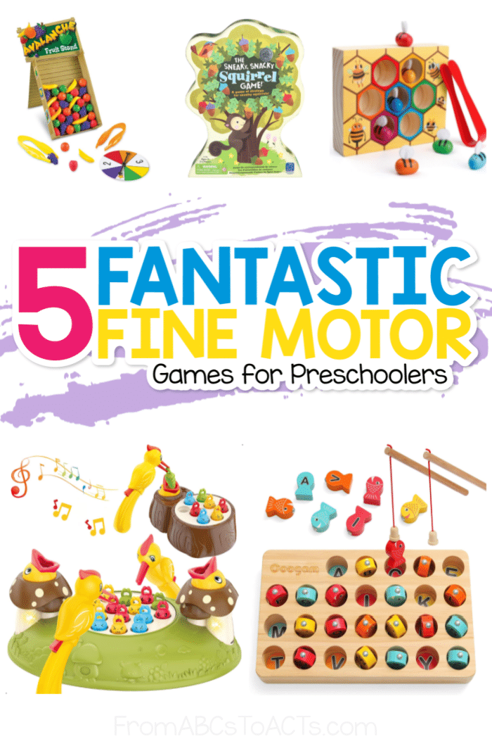 5 Fun Fine Motor Games for Toddlers and Preschoolers - From ABCs to ACTs