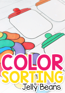 Color Sorting Jelly Bean Spring Activity