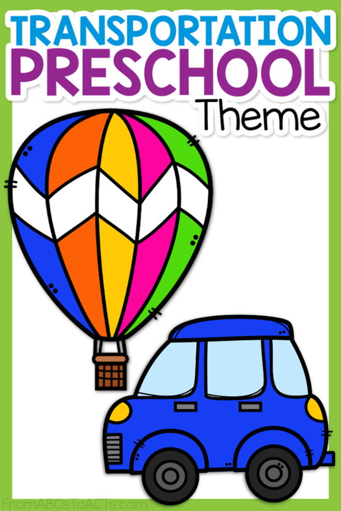 Cars, trucks, planes and boats...  Preschoolers love them all!  Incorporating something they already love into their activities is a fantastic way to instill a love of learning and putting together a transportation preschool theme is the perfect way to do it!  With these crafts, activities, and experiments, you'll be able to put together an amazing transportation theme unit!  #FromABCsToACTs
