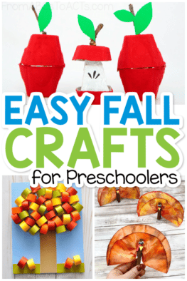 Whether you're looking for fun ways to decorate your classroom or you just want some fun craft ideas to get you through the season, these fall crafts for preschoolers are so easy to make and the perfect way to celebrate the arrival of fall! #FromABCsToACTs