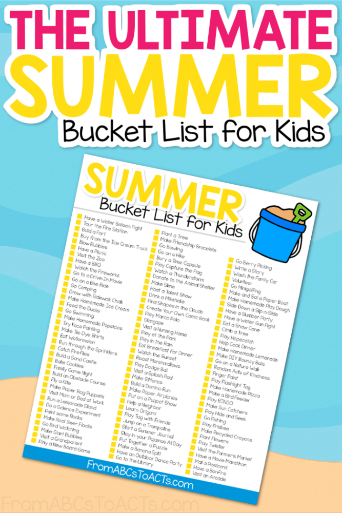 Ready to make memories that will last a lifetime?  From outdoor adventures to creative projects, this summer bucket list for kids has it all!