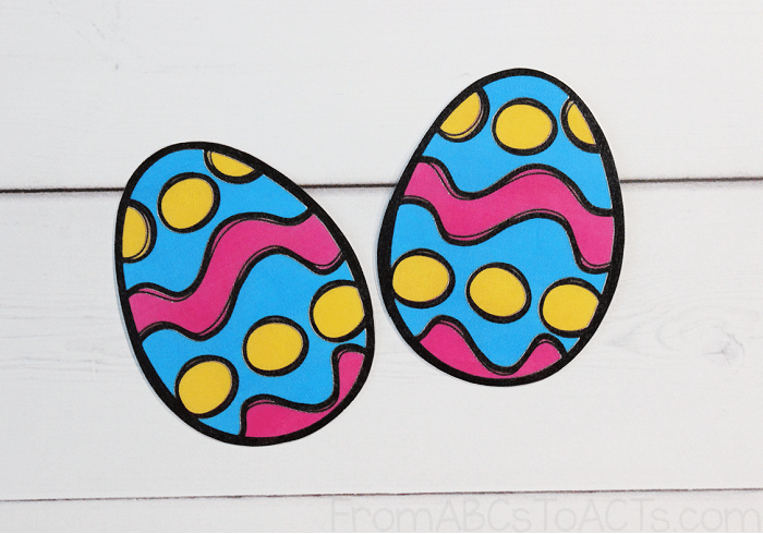 Easter Egg Pattern Matching Cards
