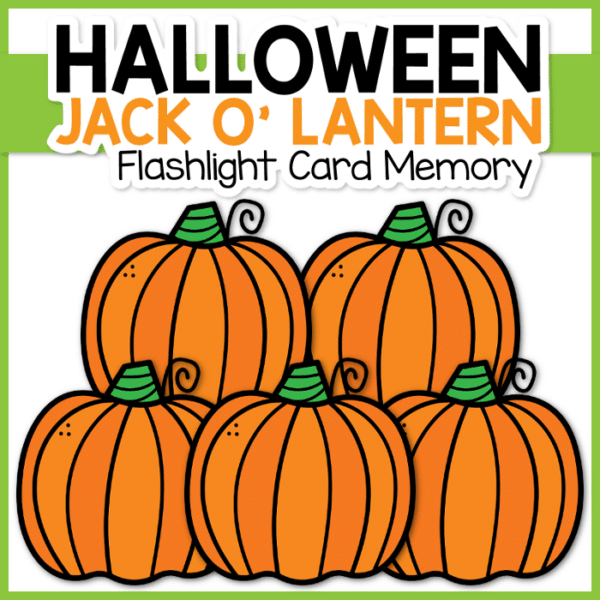 Halloween Jack o Lantern Flashlight Card Memory