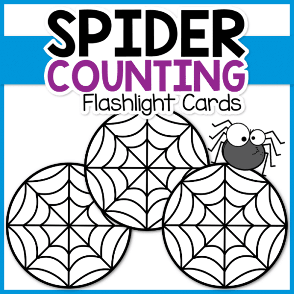 Spider Counting Flashlight Cards