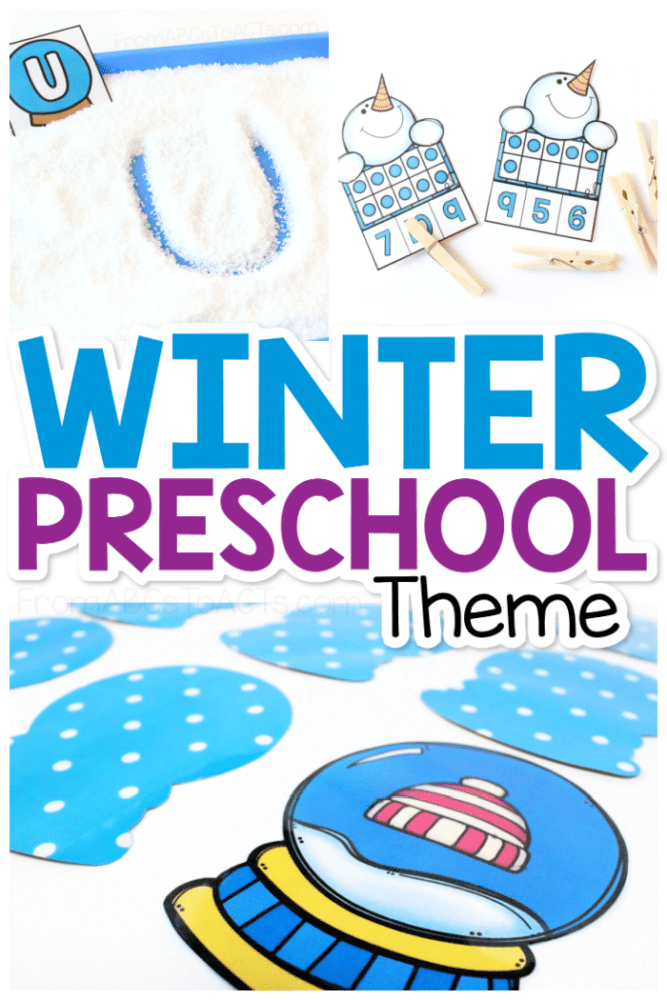 Planning a preschool winter theme?  We've pulled together all of our favorite winter themed activities that include everything from math and literacy to fine motor and sensory play ideas!