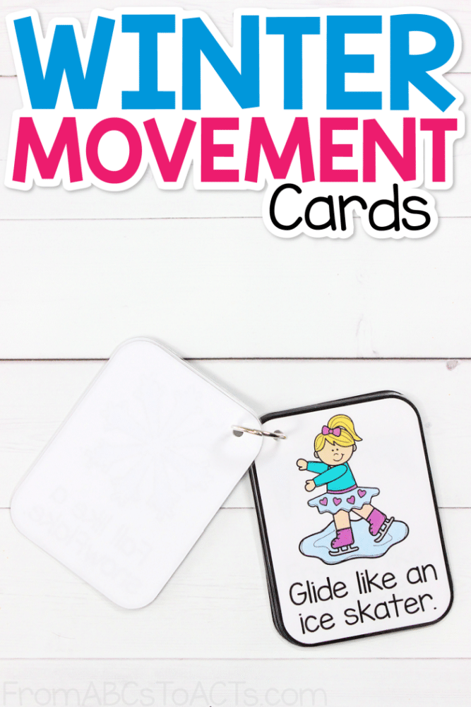 Keep your students active and engaged all season long with these fun winter movement cards!