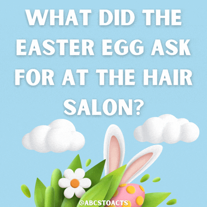 What did the Easter egg ask for at the hair salon