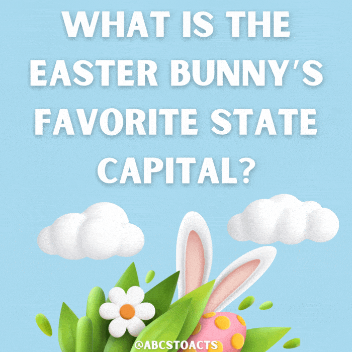 What is the Easter Bunny's favorite state capital