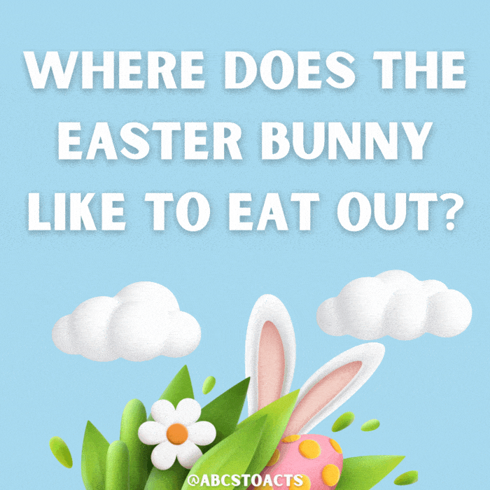 Where does the Easter Bunny like to eat out