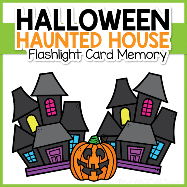 Halloween Haunted House Flashlight Card Memory